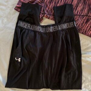 under armour size small womens back  pants  gym loose  athletic wear work out